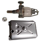New Aftermarket Ford Tractor Fuel Tank, Cap, Sediment Bowl 2N 8N 9N Replaces 2N9155B 9N9002 9N9030