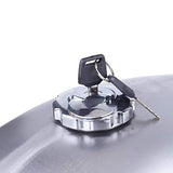 Fuel Tank TBVECHI Motorcycle Silver Cafe Racer Universal 10L/2.6 Gallon Gas Fuel Tank Steel Fit for Suzuki Yamaha Honda