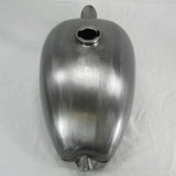 Sporty Frisco Peanut Wassell Style Motorcycle Custom Gas Tank HIGH Tunnel - Early Bayonet Cam Style Bung for Gas Cap - Steel - 1.8 Gallon - Harley Sportster Chopper Bobber Cafe Racer Fuel Cell