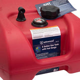 Attwood Corporation 8806LPG2 EPA and CARB Certified 6-Gallon Portable Marine Boat Fuel Tank with Gauge, Red