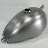 Sporty Frisco Peanut Wassell Style Motorcycle Custom Gas Tank HIGH Tunnel - Early Bayonet Cam Style Bung for Gas Cap - Steel - 1.8 Gallon - Harley Sportster Chopper Bobber Cafe Racer Fuel Cell
