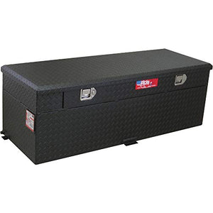 RDS Aluminum Auxiliary Fuel Tank/Toolbox Combo with Fuel Filler Shroud - 60-Gal. Capacity, Black Diamond Plate, Model# 72743P