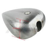 XKH- Custom 5" Stretched 4.5 Gallon Gas Fuel Tank Compatible with Harley Chopper Motorcycle Bikes [B074WJKD5N]