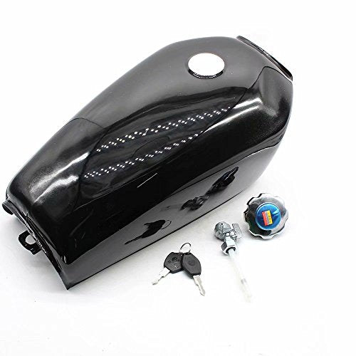 Motorcycle 9L 2.4 GAL Universal Fuel Gas Tank Fit Honda CG125 Cafe Racer 4 Colors